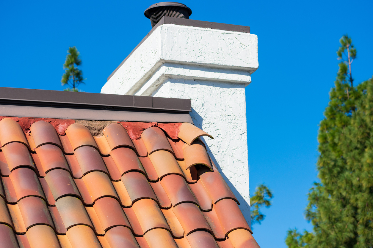 A clay tile roof maintenance job in Ventura County, CA